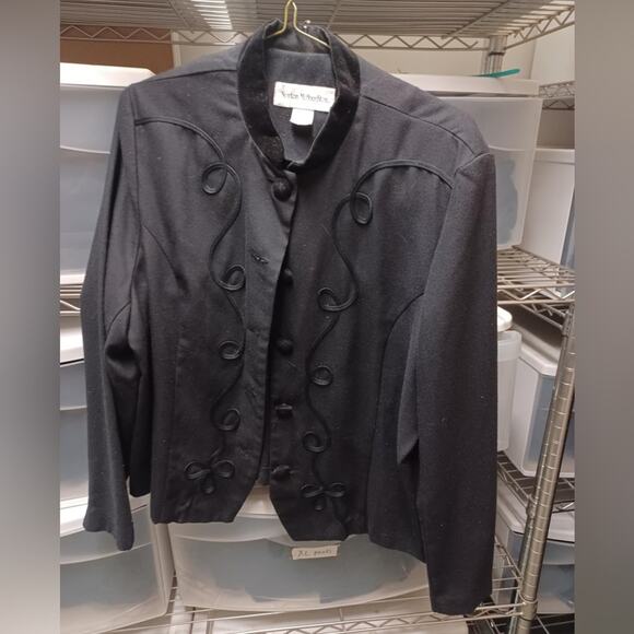 90s oversized soutache blazer - Picture 3 of 12